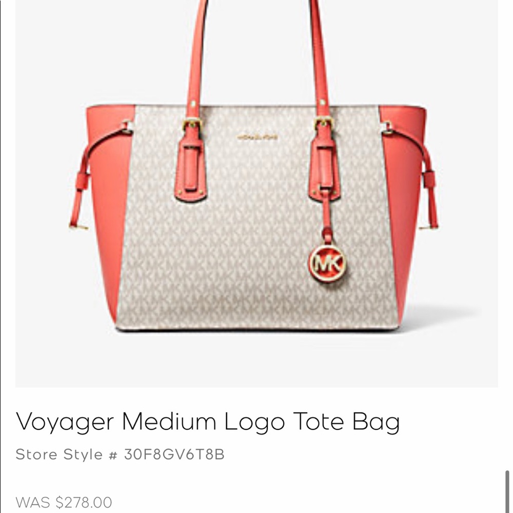 Brand new coral color MK bag. Tags still attached